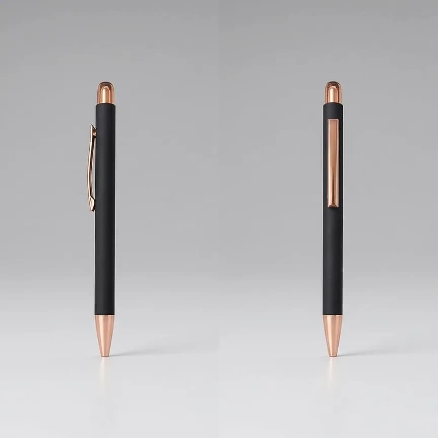 Rose Detaylı Metal Tükenmez Kalem | 500 Adet, promosyon kataloğunda logolu model