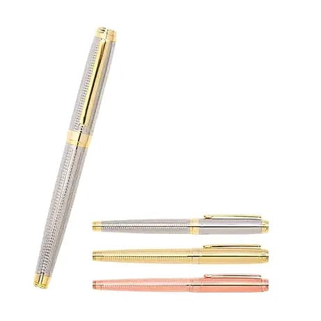 Elmas Kesim Dokulu Metal Roller Kalem; promosyon siparişlerinde kurumsal baskı için hazır
