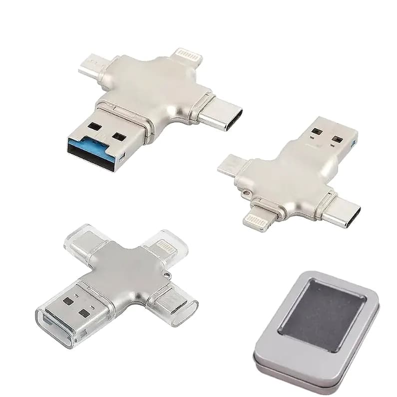 Artı Formlu Metal USB Bellek 16 GB — logolu promosyon ürünü