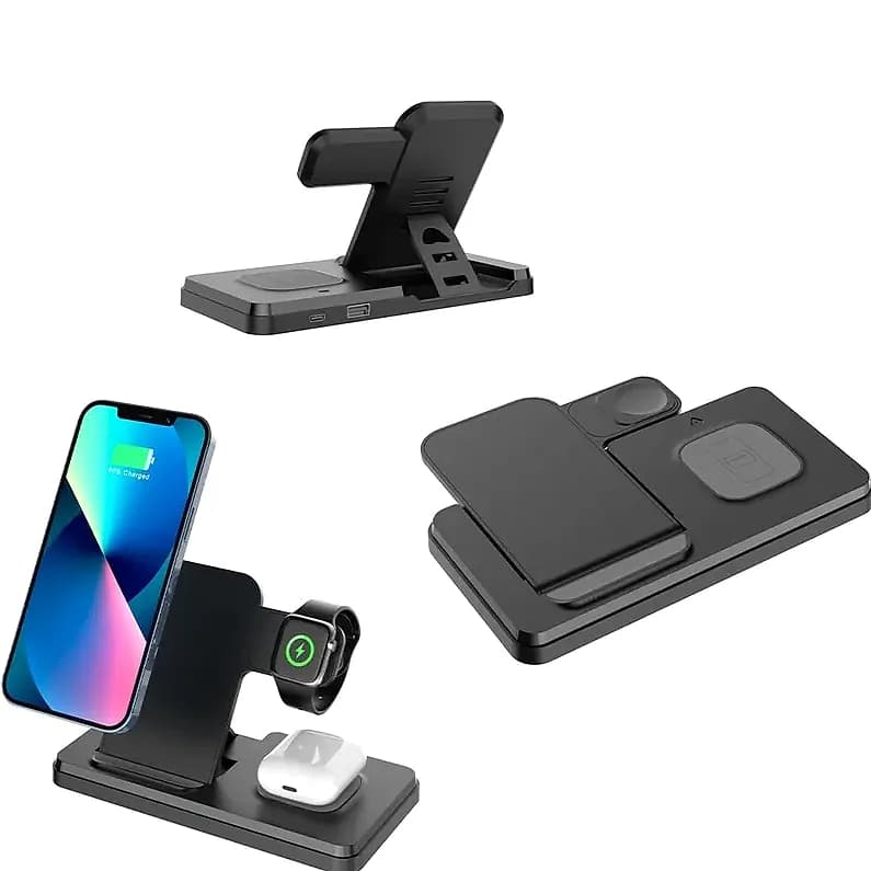 4'ü 1 Arada Kablosuz Şarj Standı, 940 TL — logolu promosyon ürünü