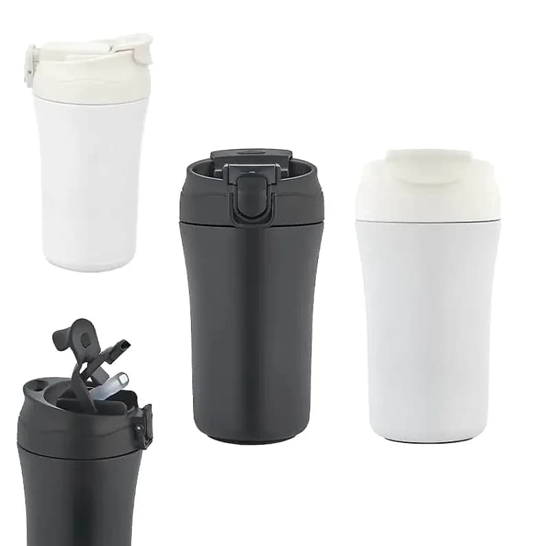 Mat Gövdeli Çelik Termos 400 ml — logolu promosyon ürünü