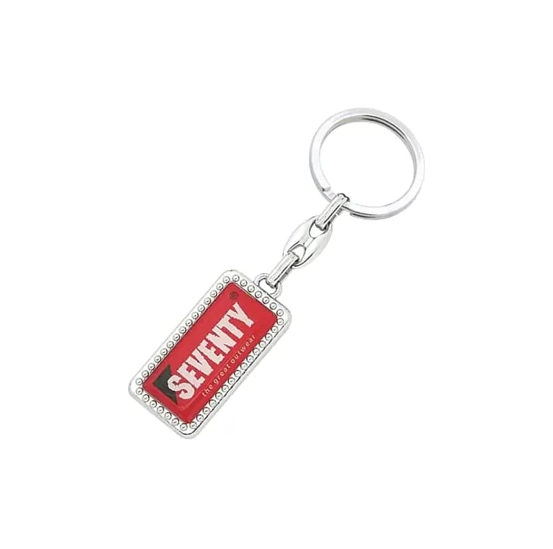 Krom Çift Taraflı Metal Anahtarlık, 57 TL — logo baskılı promosyon seçeneği