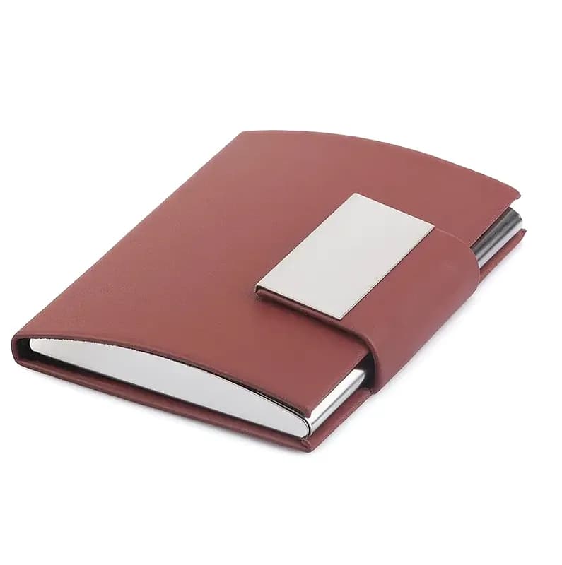 10x7 cm Deri Kartvizitlik, Ceket Cebi — toptan promosyon siparişlerine uygun