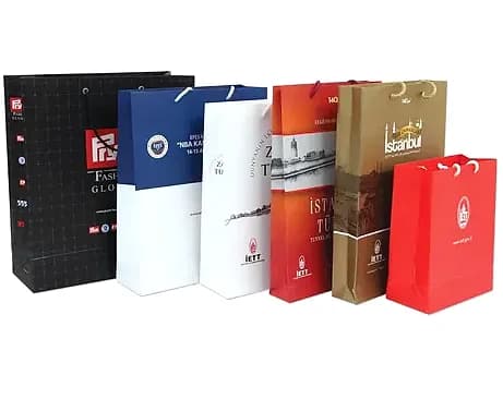 Karton Çanta İmalatı, Logo Baskılı Üretim, promosyon kataloğunda logolu model