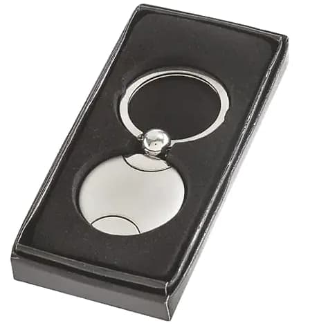 Baskısız Yuvarlak Plaka Metal Anahtarlık — 45 TL, promosyon kataloğunda logolu model