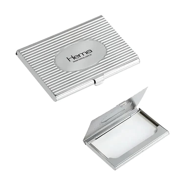 Metal Kartvizitlik 9x6 cm, promosyon kataloğunda logolu model