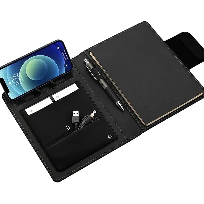 A5 Organizer Powerbank, 7000 mAh; promosyon siparişlerinde kurumsal baskı için hazır