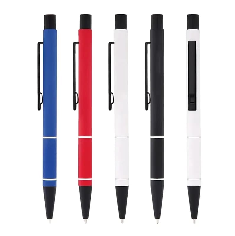 Çok Renkli Mat Gövdeli Metal Tükenmez Kalem, 39 TL — logolu promosyon ürünü