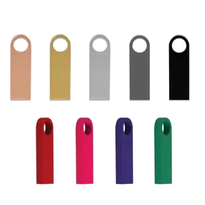 İnce Yassı USB Bellek, 16 GB, Delikli — logolu promosyon ürünü