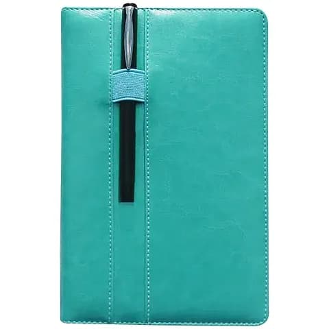 Lacivert Termo Deri Defter 13x21, Dikişli Kapak — logolu promosyon ürünü