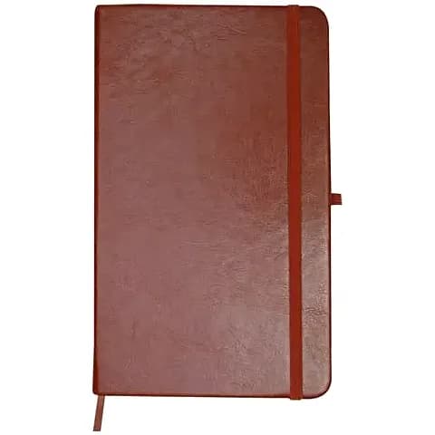 promosyon bordo hareli deri defter, dikey lastik bant ve sarkan kurdele ayraç