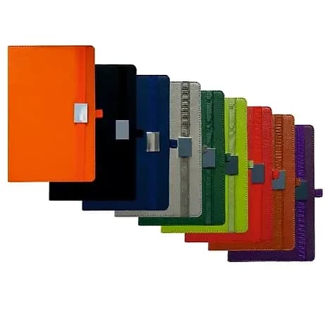Lastikli Tarihsiz Defter 13x21 cm, Metal Detay — logo baskılı promosyon seçeneği