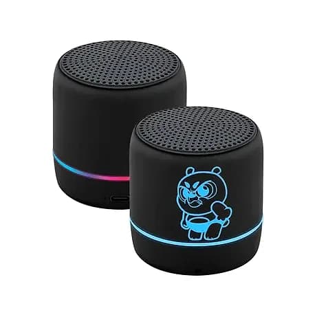Mavi Bluetooth Hoparlör, Karakter Baskılı Gövde — toptan promosyon siparişlerine uygun