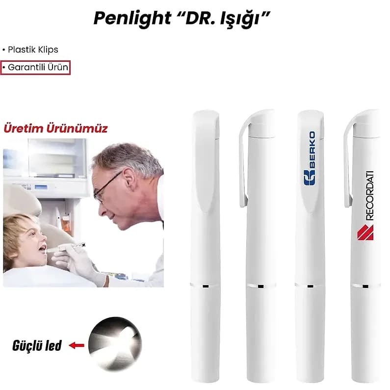 Kalem Formunda İnce Gövde Işık — logolu promosyon ürünü