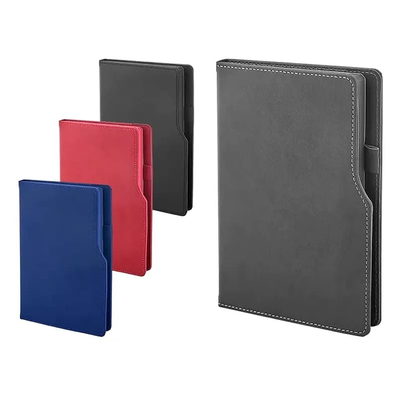 Kontrast Dikişli Holmen Termo Deri Defter için logolu promosyon üretimi