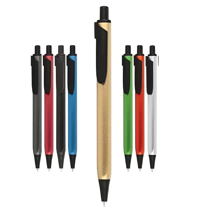 Logo Baskılı Parlak Dokulu Metal Kalem, 25 TL; promosyon siparişlerinde kurumsal baskı için hazır