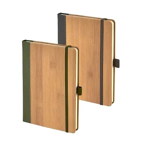 15 x 21 Bambu Kapaklı Termo Deri Defter — toptan promosyon siparişlerine uygun