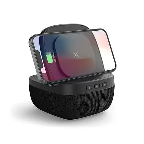 Kablosuz Şarjlı Bluetooth Hoparlör, Dokuma Izgara; promosyon siparişlerinde kurumsal baskı için hazır