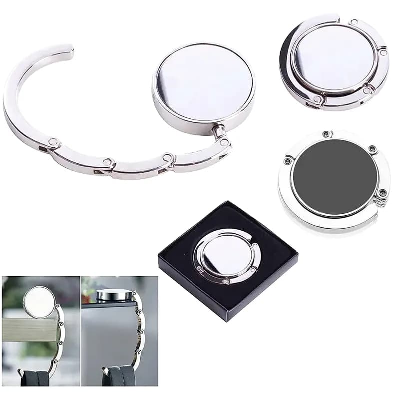 Metal Çanta Askısı, Otel Odaları İçin; promosyon siparişlerinde kurumsal baskı için hazır