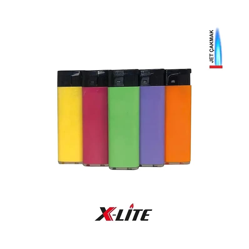 X Lite Jet Turbo Çakmak, Mavi Alev — logolu promosyon ürünü