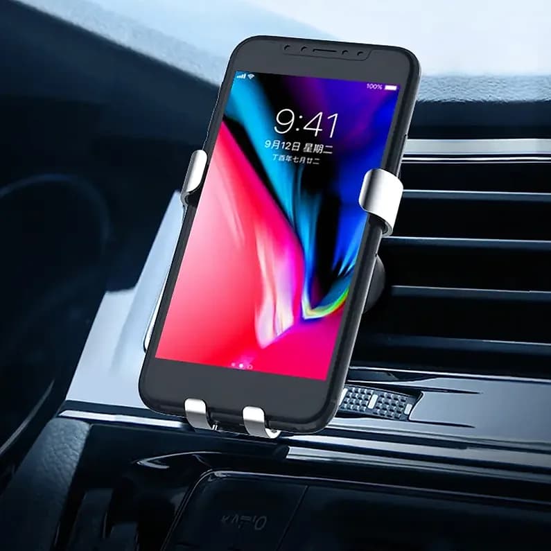 Izgaraya takılan promosyon araç telefon tutucu, üç noktadan kavrayan kıskaç