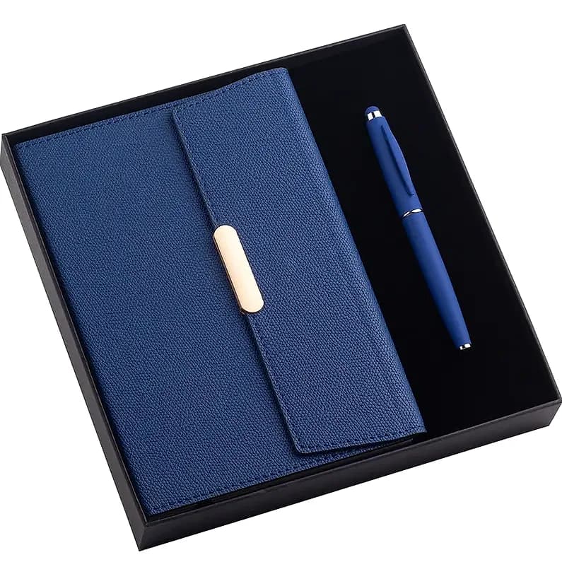 Çift Parça Kalem ve Defter Seti için logolu promosyon üretimi