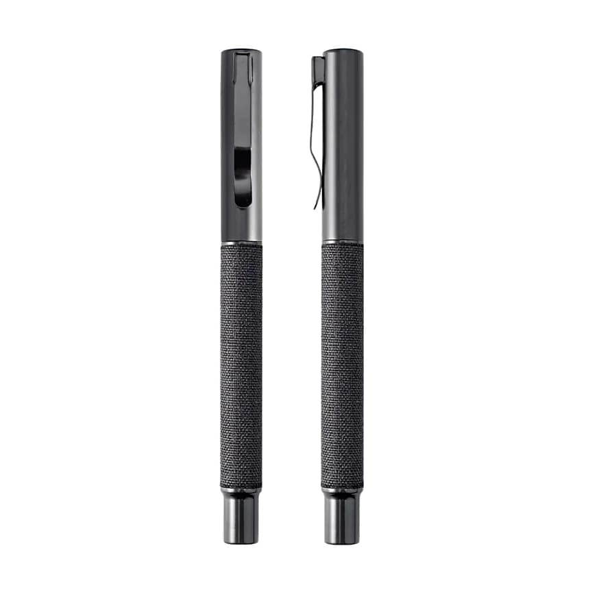 Kauçuk Tutuş Bölgeli Metal Roller Kalem — logolu promosyon ürünü