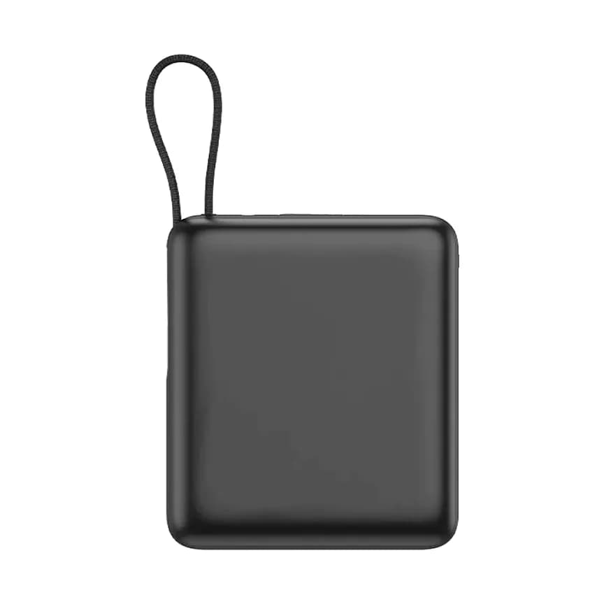 Promosyon mat siyah MagSafe powerbank düz yüzey, sade gövde görünümü