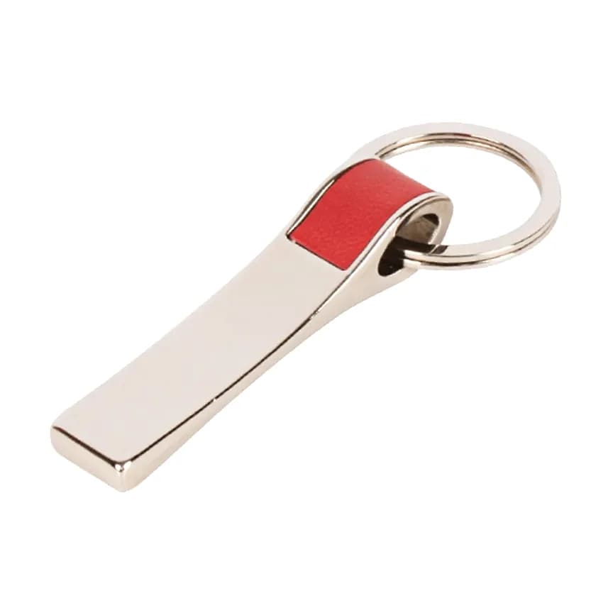 Lazer Baskılı Metal Anahtarlık 1,8 x 8,5 cm, 70 TL; promosyon siparişlerinde kurumsal baskı için hazır