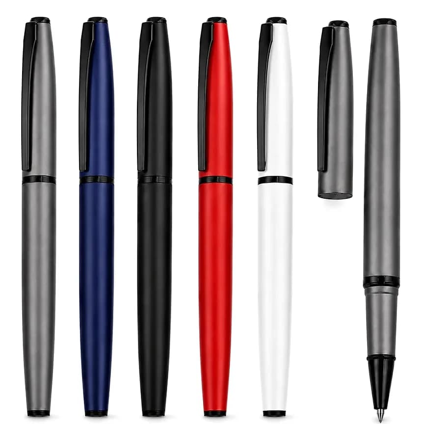 Silindir Gövdeli Metal Roller Kalem — logo baskılı promosyon seçeneği