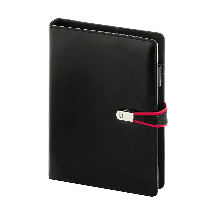 Hesap Makineli Organizer, 17x23 cm, Siyah, promosyon kataloğunda logolu model