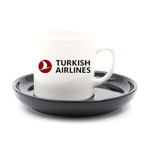 Süblimasyon Siyah Kahve Fincanı | 100 Adetten için logolu promosyon üretimi