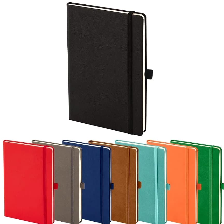Kalem Tutuculu Termo Deri Defter, 13x21; promosyon siparişlerinde kurumsal baskı için hazır