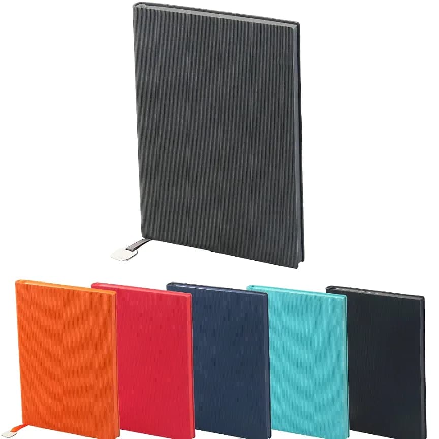 14,5x21 cm Termo Deri Tarihsiz Defter — logolu promosyon ürünü
