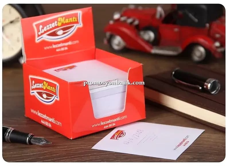 Karton Kutulu Küp Bloknot için logolu promosyon üretimi