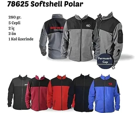 Parça Modelli Polar Ceket, 25 x 30 cm — toptan promosyon siparişlerine uygun