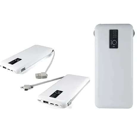 Ergonomik Gövdeli 10.000 mAh Powerbank, 770 TL; promosyon siparişlerinde kurumsal baskı için hazır