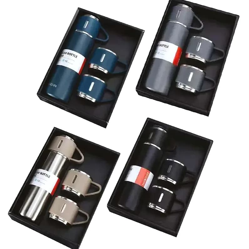 Termos 500 ml 3'lü Set, Kutulu Teslimat — toptan promosyon siparişlerine uygun