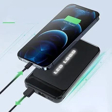 Işıklı Logolu 10.000 mAh Hızlı Şarj Powerbank, promosyon kataloğunda logolu model