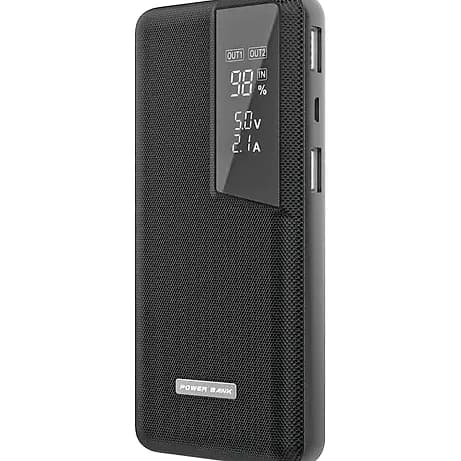 13.000 mAh Powerbank, LCD Göstergeli Kasa — logolu promosyon ürünü
