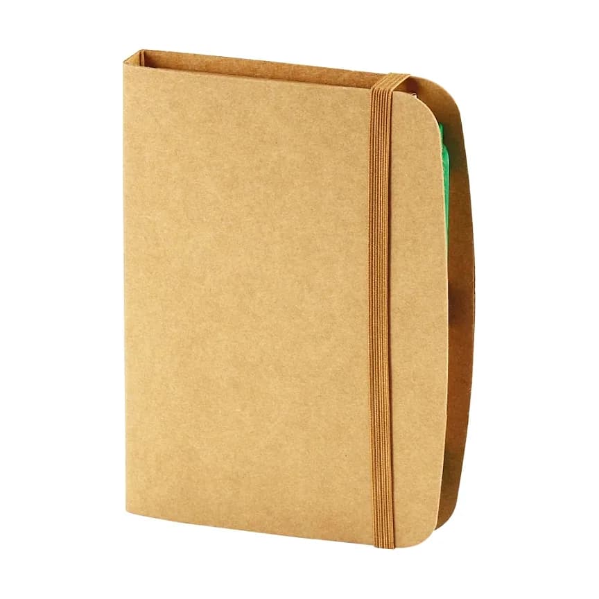 11x16 cm Geri Dönüşümlü Defter, Sıvama Kapak için logolu promosyon üretimi