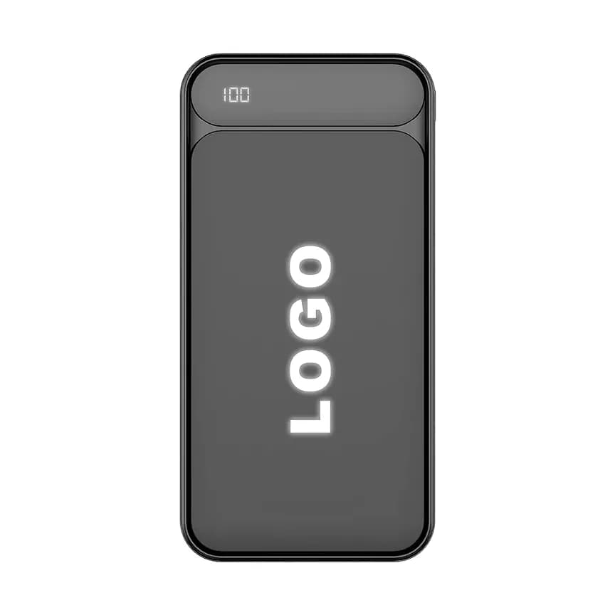 İnce Gövdeli Kablolu Powerbank 10000 mAh — logo baskılı promosyon seçeneği