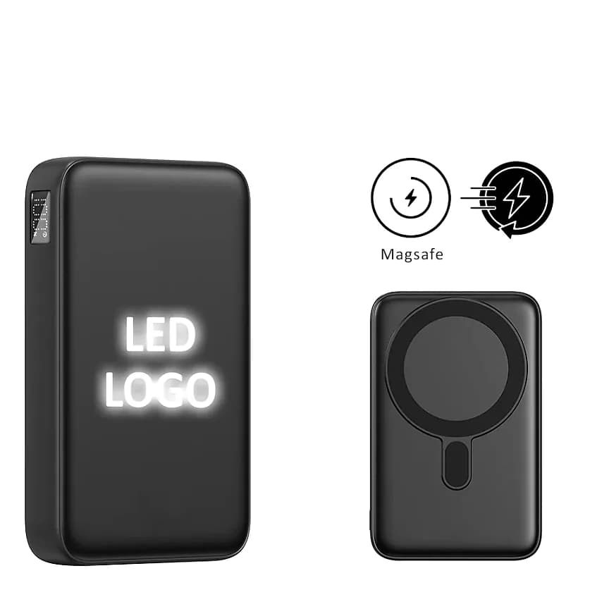 Manyetik ve Işıklı 10.000 mAh Powerbank — logolu promosyon ürünü