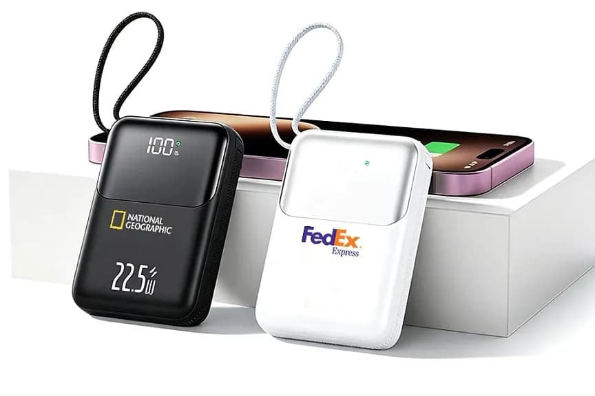 20.000 mAh Powerbank, Dijital Ekran — toptan promosyon siparişlerine uygun