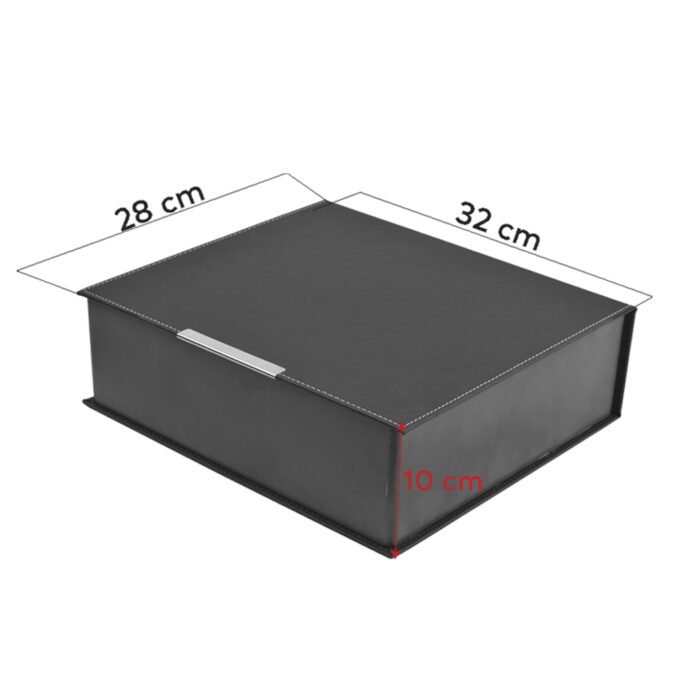 suni deri plastik kasa set kutusu 32x28 5x10 cm p4625