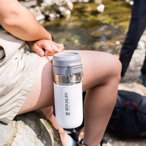 Stanley 0.47L The Quick Flip Water Bottle – Polar White (Beyaz) Matara PRM-C9508
