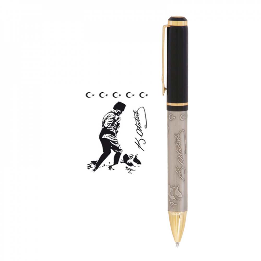 Kabartma Figürlü Metal Tükenmez Kalem – ym661 – T