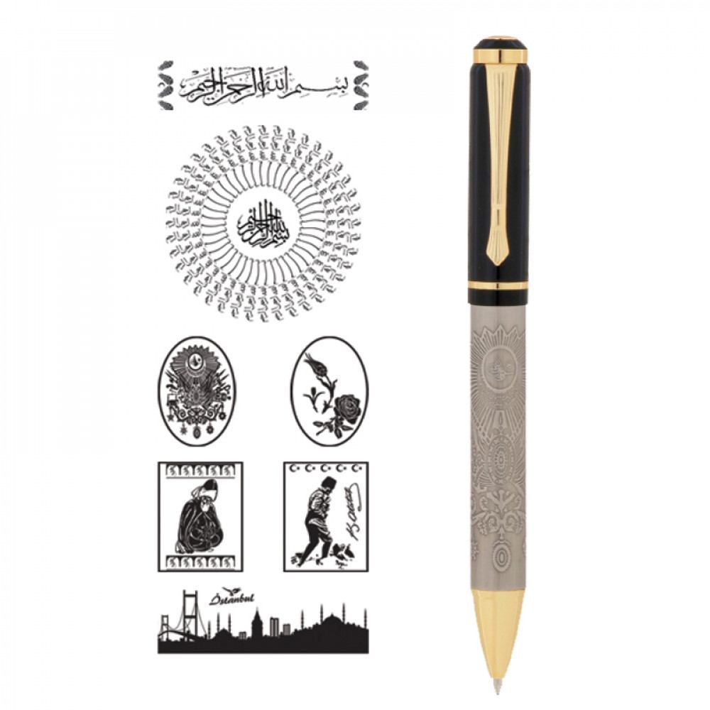 Kabartma Figürlü Metal Tükenmez Kalem – ym661 – T