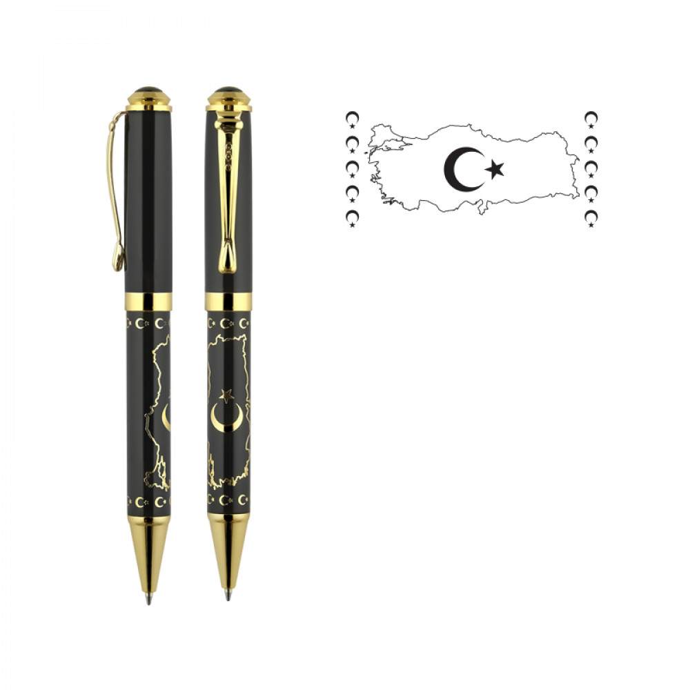 Kabartma Figürlü Metal Tükenmez Kalem – ym685 – T