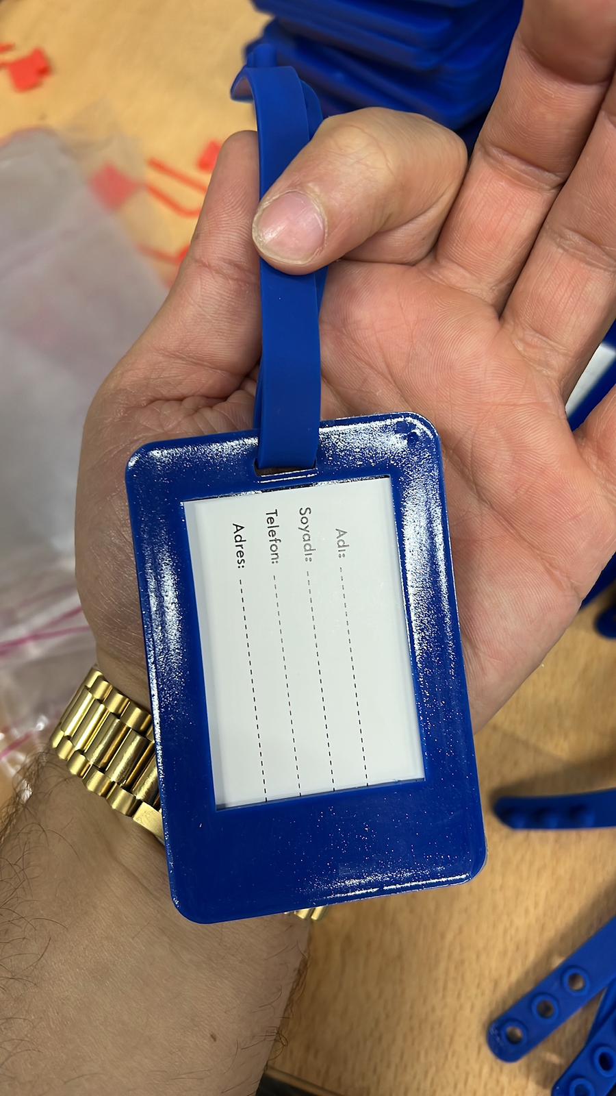 PVC Kauçuk Bavul Etiketi – k140